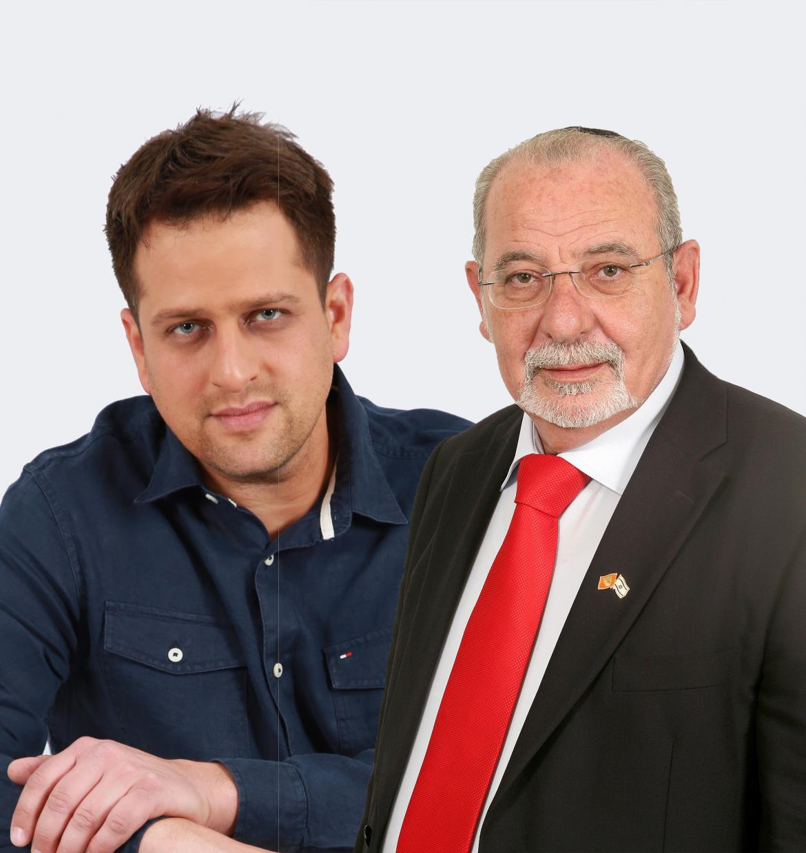ראש העיר רחמים מלול ויניב מרקוביץ', המשנה לראש העיר